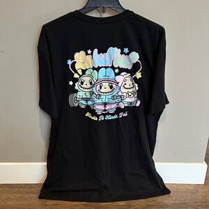 Kinda Fit Kinda Fat Labuffbuff Premium Graphic T-Shirt - Black